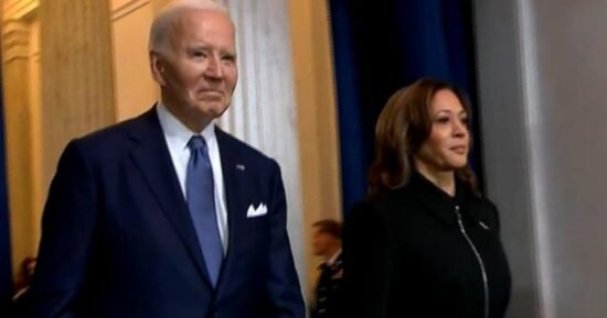 President Biden, Vice President Harris announced at Trump inauguration