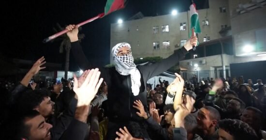 Palestinians celebrate as Israel Israel ceasefire deal announced
