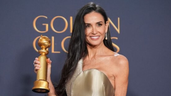 Demi Moore’s popcorn speech and A-list put-downs – Golden Globes key moments | Ents & Arts News