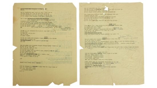 Bob Dylan’s ‘Mr. Tambourine Man’ Draft Sell for $508,000 at Auction