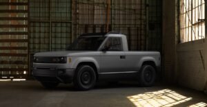 The $20,000 American-made electric pickup with no paint, no stereo, and no touchscreen