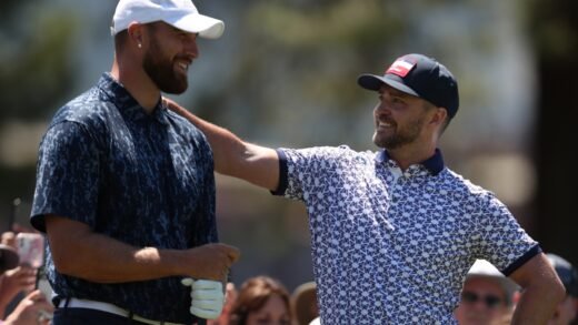 Justin Timberlake, Travis Kelce Dance at Golf Tournament: Watch
