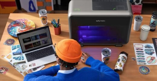 Anker’s new UV Printer E1 can create fake wood and paint textures.