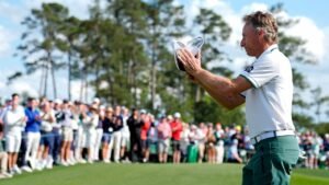 The Masters: Bernhard Langer misses cut by one stroke after missing par putt