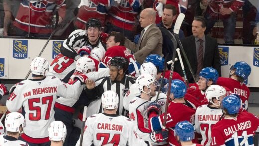 Stanley Cup Playoffs: Capitals-Canadiens brawl on ice in wild scene