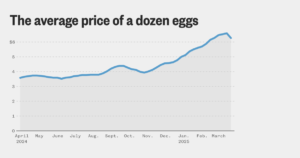 Egg prices decline in March after months of increases