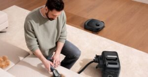 Eufy’s new Omni E28 floor mopping robovac has a portable deep cleaner