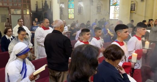 Christians in Gaza attend special Mass for Pope Francis