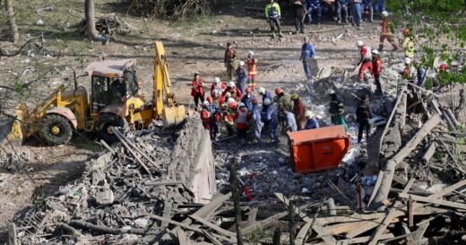 Massive Russian strike on Ukraine’s capital kills several people, injures dozens, as peace talks apparently stall