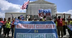 Supreme Court hears arguments over Trump’s challenge to birthright citizenship