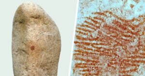 With the touch of a finger, a Neanderthal may have made art