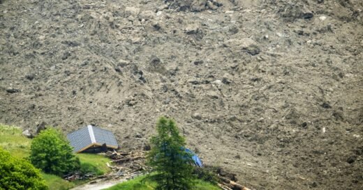 Alpine village is largely destroyed when a Swiss glacier collapses