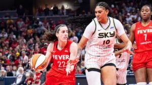 Caitlin Clark records triple-double as Fever dominate Sky in WNBA opener