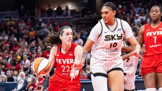 Caitlin Clark records triple-double as Fever dominate Sky in WNBA opener