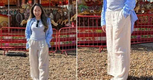 ‘I tried on Next’s linen trousers and the £45 pair are perfect for summer’