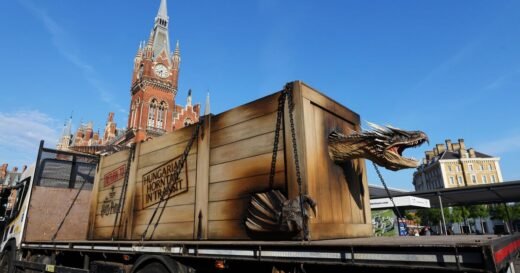 Harry Potter dragon roars through London after being ‘captured’ | Films | Entertainment
