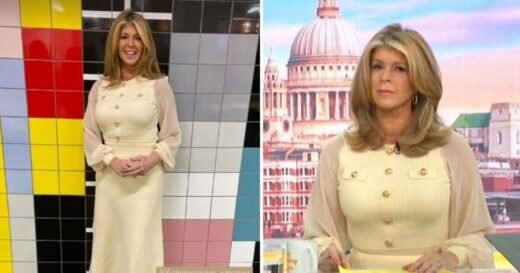 Kate Garraway wears breezy chiffon sleeve dress and it’s now 20% off