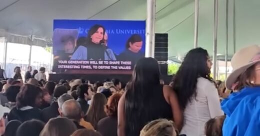‘Free Mahmoud’ chant disrupts Columbia graduation speech