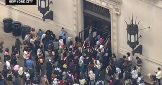 Video shows protesters taking over Columbia University library