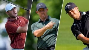 Quail Hollow’s 16th hole trips up world’s top three golfers at PGA Championship