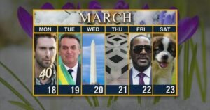 Calendar: Week of March 18