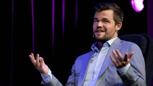 Chess grandmaster Magnus Carlsen discusses viral fist slam