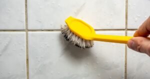 Grout won’t get stained if you use 1 household item