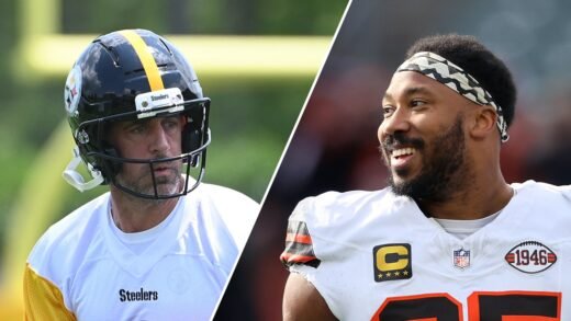 Myles Garrett aims to add Steelers’ Aaron Rodgers to his sack collection