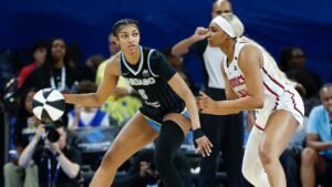 Angel Reese swipes WNBA rookie during game