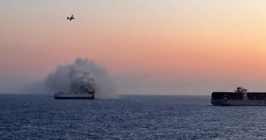 Salvage crew headed to site of cargo ship fire in waters off Alaska’s Aleutian island chain