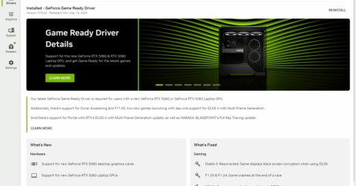 Nvidia’s app now has a light mode if you want to be flash banged