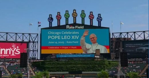 Pope Leo XIV delivers message of hope on video played at Rate Field celebration