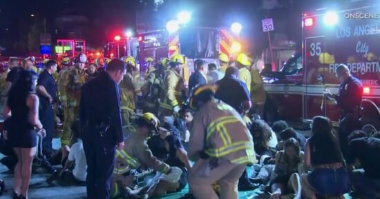 30 injured after driver plows into crowd outside L.A. nightclub