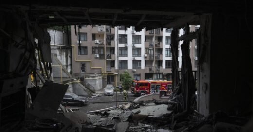 Russia launches attack on Kyiv hours before NATO allies meet