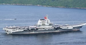 China’s first homemade aircraft carrier sails into Hong Kong in a show of military prowess