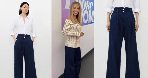 Katie Piper’s wide leg denim trousers are in the Debenhams sale | TV & Radio | Showbiz & TV