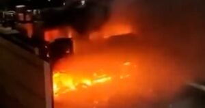 Huge fire engulfs five-story building in Iraq, killing at least 60 people