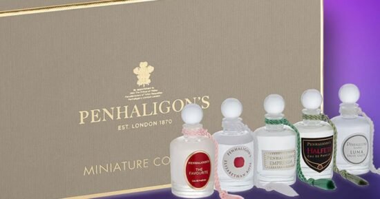 Penhaligons perfume set has 5 scents for £10 each