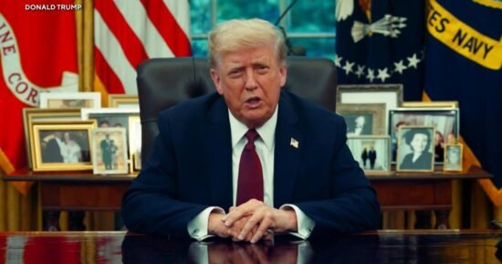 Trump shares video message after Charlie Kirk shot and killed