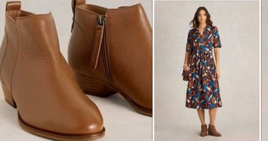 Leather ankle boots offering autumn comfort and style have 20% off