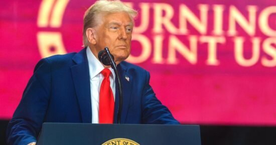 Watch: Trump speaks at Charlie Kirk’s memorial service