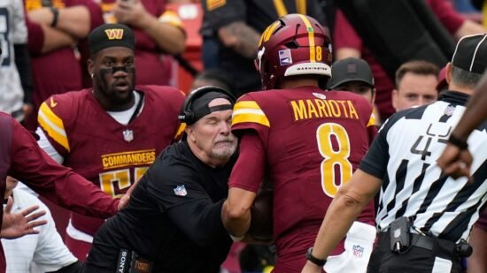 NFL news: Commanders’ Marcus Mariota runs over Dan Quinn