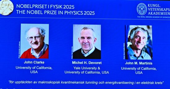 Nobel Physics prize awarded to U.S. trio for discoveries in quantum mechanics