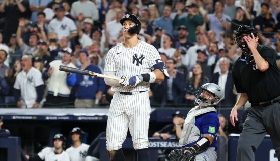 Aaron Judge thanks ‘ghosts’ of Monument Park for season-saving home run