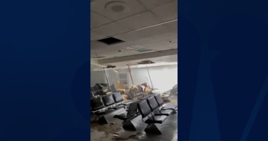 Video shows destruction at Jamaica airport after Hurricane Melissa hits the island