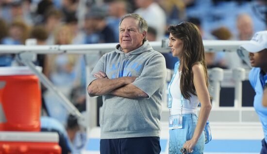 UNC coach Bill Belichick, girlfriend Jordon Hudson’s hot mic moments leaked