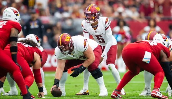 Commanders’ Tyler Biadasz praises Jayden Daniels’ maturity