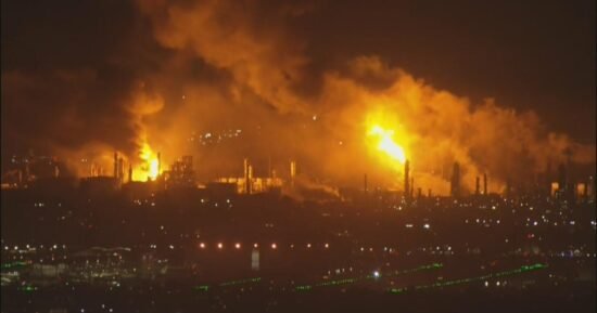 Large fire erupts at Los Angeles-area Chevron refinery in El Segundo