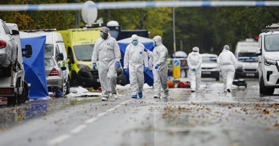 Manchester synagogue attack victim possibly killed by officer’s gunshot, police say