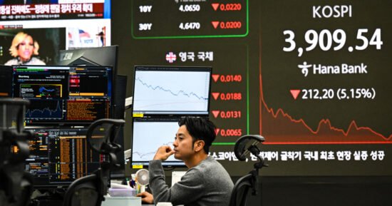 International stocks slide as concerns about AI and tech company values spread